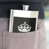 保Calm Crown on無地の Black フラスク (インサイチュ)
