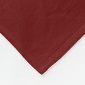 保Calm Crown on Burgundy Red Decor フリースブランケット (角)