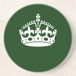 保CALM CROWN on Forest Greenこカスタマイズこ コースター