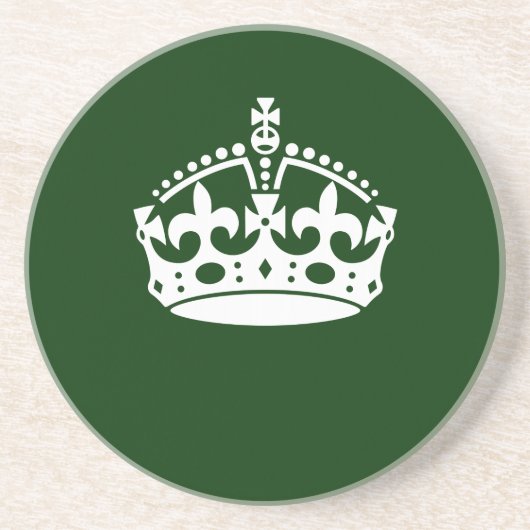 保CALM CROWN on Forest Greenこカスタマイズこ コースター (正面)