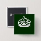 保CALM CROWN on Forest Greenこカスタマイズこ 缶バッジ (正面&裏面)