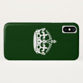 保CALM CROWN on Forest Greenこカスタマイズこ Case-Mate iPhoneケース (裏面(横))