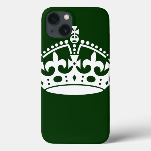 『保CALM CROWN ON FOREST GREEN カスタマイズ THIS』 Case-Mate iPhoneケース (裏面)