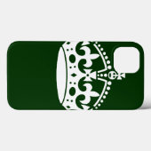 『保CALM CROWN ON FOREST GREEN カスタマイズ THIS』 Case-Mate iPhoneケース (裏面 (横))
