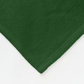 保Calm Crown on Forest Green フリースブランケット (角)