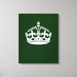 保CALM CROWN on Greenこカスタマイズこ キャンバスプリント