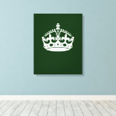 保CALM CROWN on Greenこカスタマイズこ キャンバスプリント (インサイチュ (ウッドフロア))