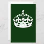 保CALM CROWN on Greenこカスタマイズこ 便箋 (正面/裏面)