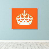 保CALM CROWN on Orangeこカスタマイズこ キャンバスプリント (インサイチュ (ウッドフロア))