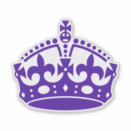 保Calm Crown Purple シール (正面)