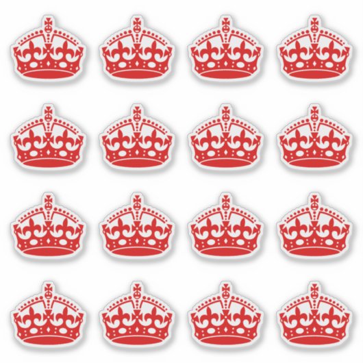 保Calm Crown Red シール (正面)