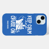 保Calm & Cruise On名前をカスタムする&カラー Case-Mate iPhoneケース (裏面 (横))
