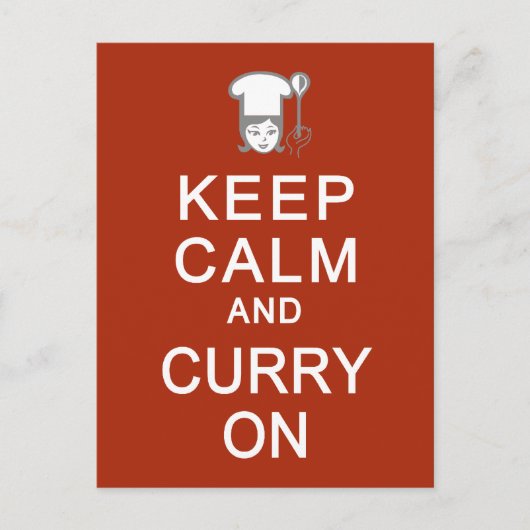 保Calm & Curry Onはがき ポストカード (正面)
