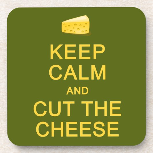 保Calm & Cut The Cheeseコースターカスタム コースター (正面)