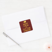 保Calm & Cut The Cheese stickers スクエアシール (封筒)