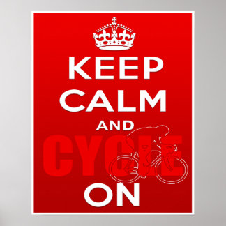 保Calm Cycle Velo Racing Bike lovers ポスター