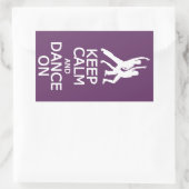 保Calm & Dance Onカスタムカラーステッカー 長方形シール (バッグ)