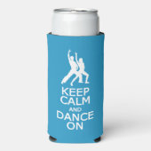 保Calm & Dance On名前をカスタムする&カラー スリム缶クーラー (Seltzer正面)