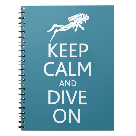 保Calm & Dive Onカスタム Color notebook ノートブック (正面)
