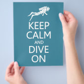 保Calm & Dive Onカラーカスタムフライヤー チラシ (手)