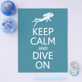 保Calm & Dive Onカラーカスタムフライヤー チラシ (シングル)