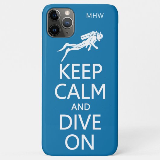 保Calm & Dive Onモノグラムカスタムケース Case-Mate iPhoneケース (裏面)