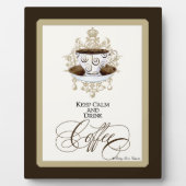 保Calm & Drink Coffee -ファッショントレンディーシックアート フォトプラーク (正面)