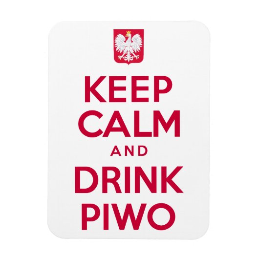 保Calm Drink Piwo Polish マグネット (縦)
