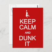 保Calm & Dunk Itはがきカスタマイズ、 ポストカード (正面/裏面)