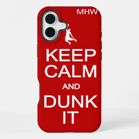 保Calm & Dunk Itモノグラムカスタムケース iPhoneケース (裏面)