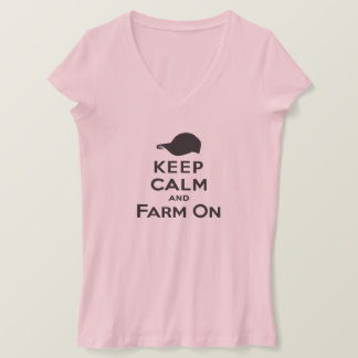 保Calm & Farm On – レディTシャツ Tシャツ