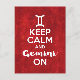 保Calm Gemini On誕生日占星術 ポストカード