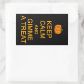 保Calm & Gimme a Treat stickers 長方形シール (バッグ)