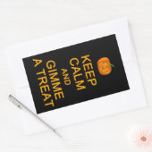 保Calm & Gimme a Treat stickers 長方形シール (封筒)