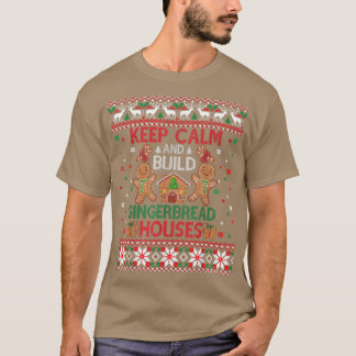 保Calm Gingerbread Housesベーキング Tシャツ