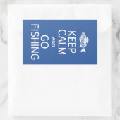 保Calm & Go魚釣りシール 長方形シール (バッグ)