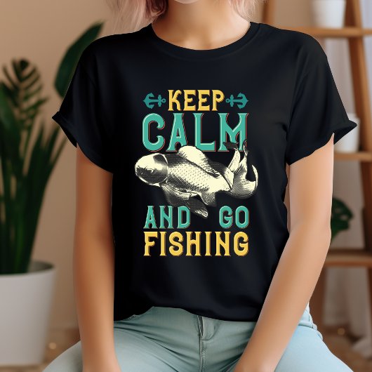 保Calm & Go魚釣りTシャツ Tシャツ