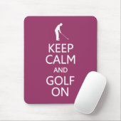 保Calm & Golfオンカスタムカラー マウスパッド (マウス)
