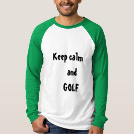 保CALM&GOLF引用文男性用Tシャツ Tシャツ