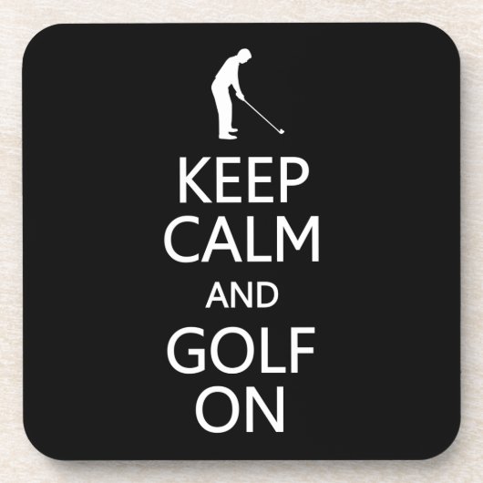 保Calm & Golf Onカスタムカラーコースター コースター (正面)