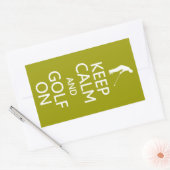 保Calm & Golf Onカスタムカラーステッカー 長方形シール (封筒)