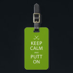 保Calm & Golf On Gift ラゲッジタグ<br><div class="desc">ゴルフ素晴らしリーグまたはゴルファーの誕生日ギフトのためのギフト。ゴルフのパーティー、退職パーティー、バチュラーパーティやシャワーのためにそれを使用し、緑に対する情熱を共有する。</div>