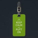保Calm & Golf On Gift ラゲッジタグ<br><div class="desc">ゴルフ素晴らしリーグまたはゴルファーの誕生日ギフトのためのギフト。ゴルフのパーティー、退職パーティー、バチュラーパーティやシャワーのためにそれを使用し、緑に対する情熱を共有する。</div>