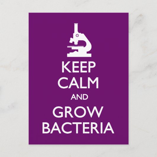 保Calm Grow Bacteriaはがき ポストカード (正面)