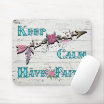 保Calm Have Faith Mouse pad