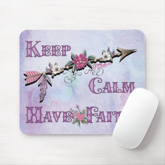 保Calm Have Faith Mouse pad マウスパッド (マウス)