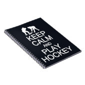 保Calm & Hockey遊カスタムカラーノート ノートブック (右側)