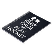 保Calm & Hockey遊カスタムカラーノート ノートブック (左側)