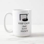 保Calm Hockey NetとStick コーヒーマグカップ (左)