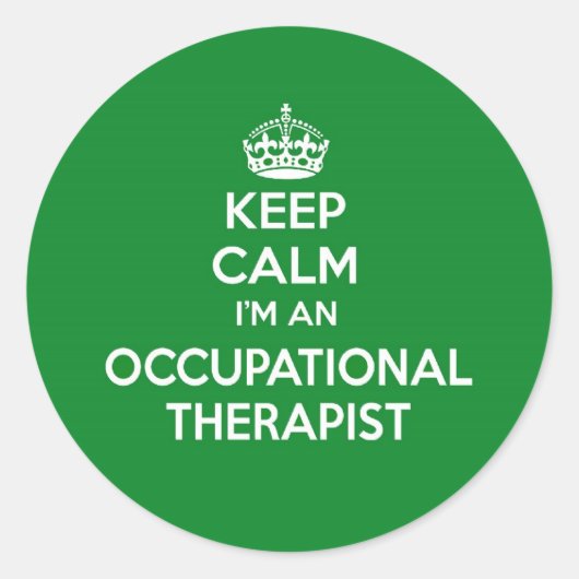 保CALM I AM TO GIFT ラウンドシール (正面)